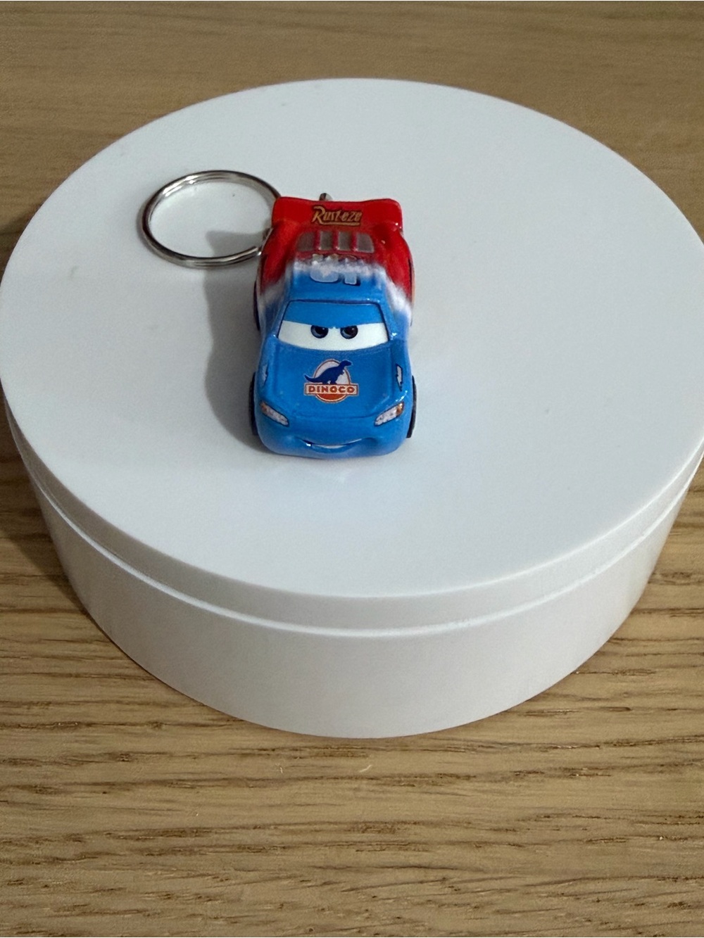 Kids Toy Car Keychain - Blue and Red Lightning Racer